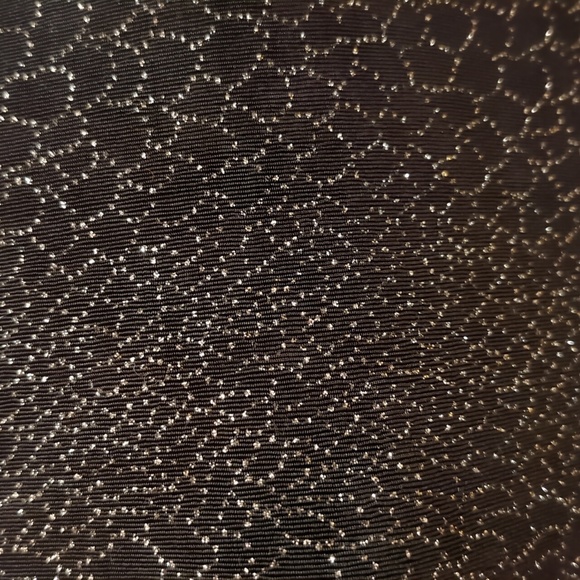 JOSEPH RIBKOFF VINTAGE Jersey Sparkle Mini Dress 6 (Petite) Black Silver LBD - Picture 5 of 13